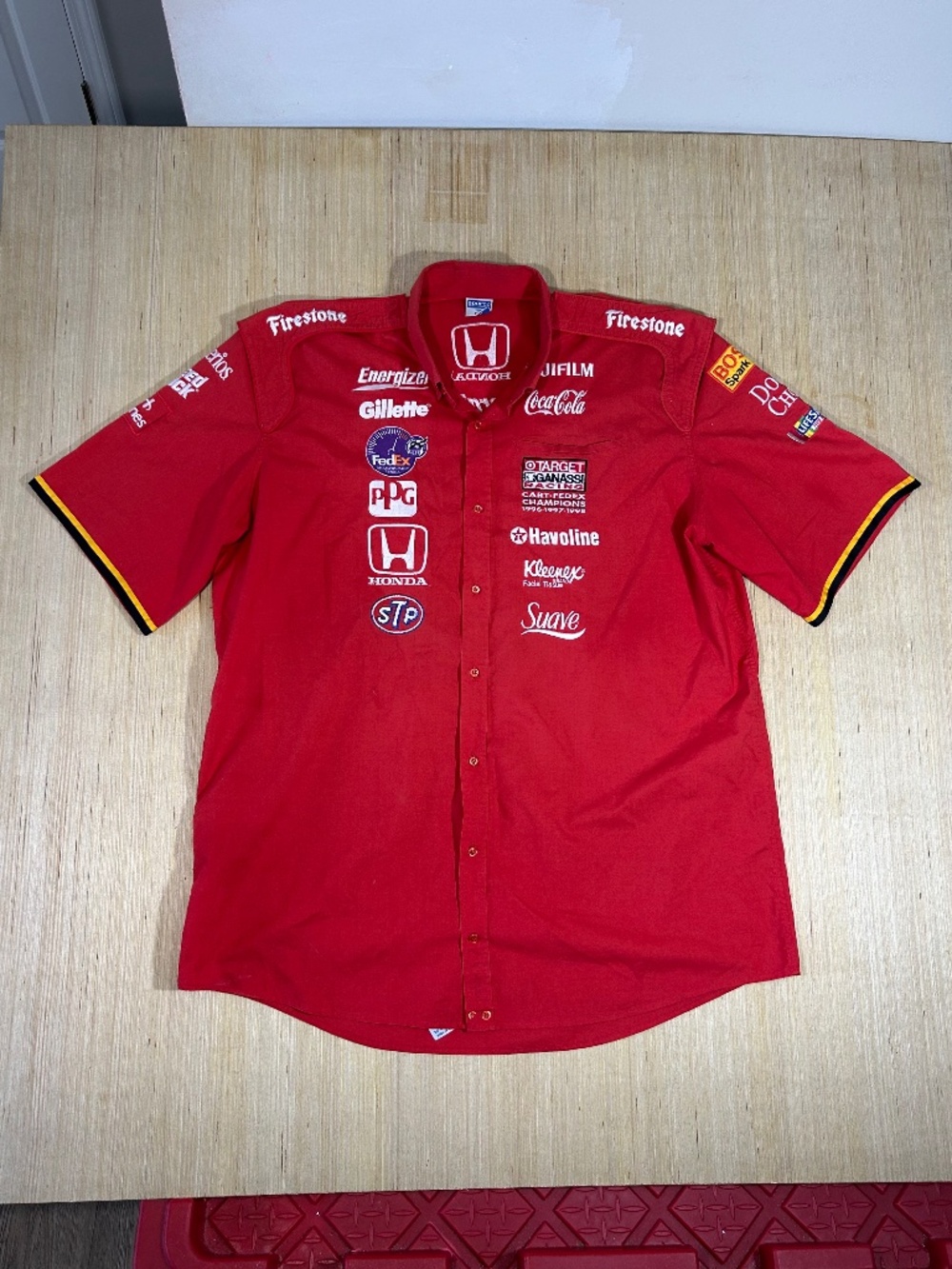 Target Chip Ganassi Racing CART FedEx Series Official Crew Shirt Sparco XXL